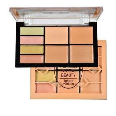 ruby rose-the skill of beauty concealer palette hb-8097 2-light to medium