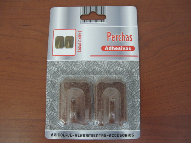 Walnut Adhesive hanger 2 units