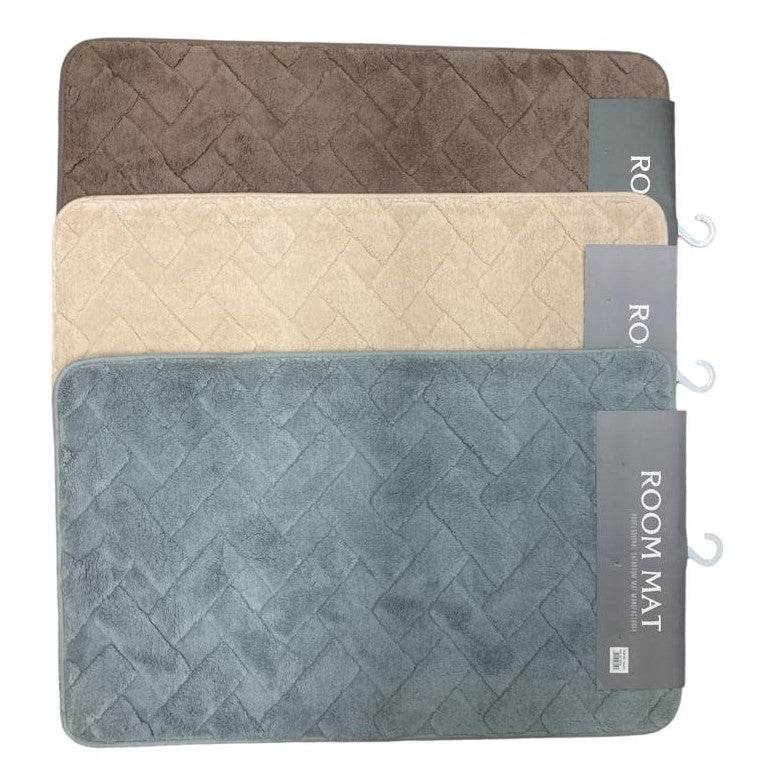 Soft touch fluffy floor mat 80 x 50 cm