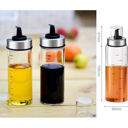 Glass Oil Bottle with SS cover 300 ml