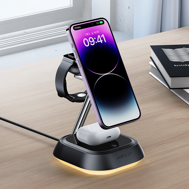 AceFast AirCharge 3 in 1 Wireless Charger Desktop Holder E16