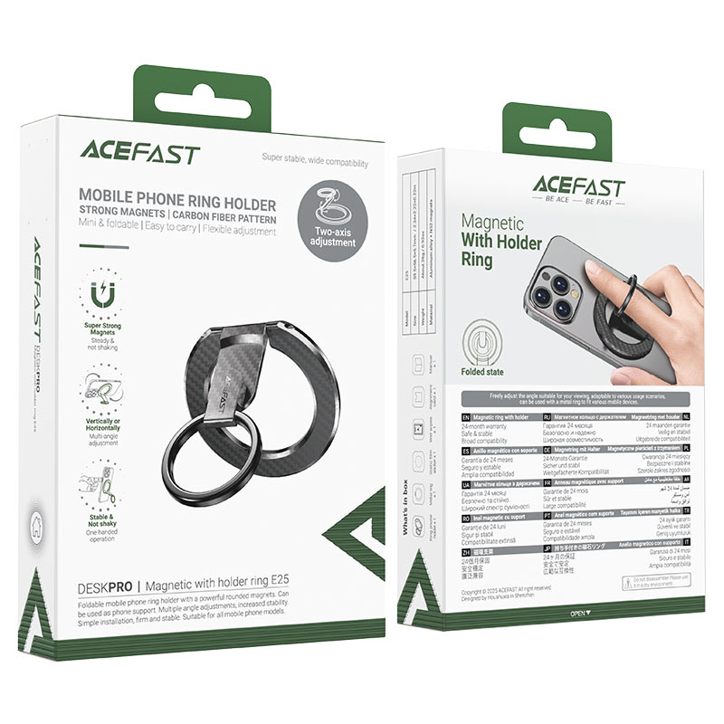 Acefast Magnetic Phone Ring Holder E25