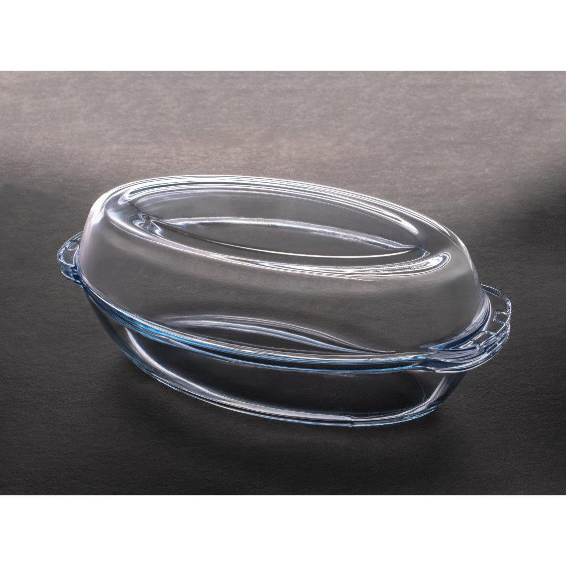 Oven Safe Borosilicate Glass Casserole with Lid 24.7 cm