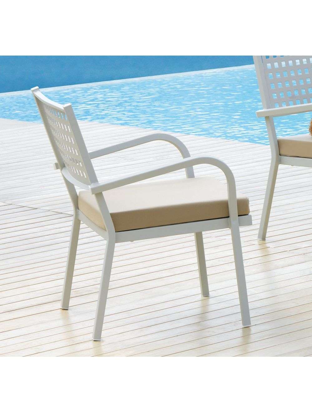 Alice Armchair, Outdoor – Powder Coating – Made in Italy