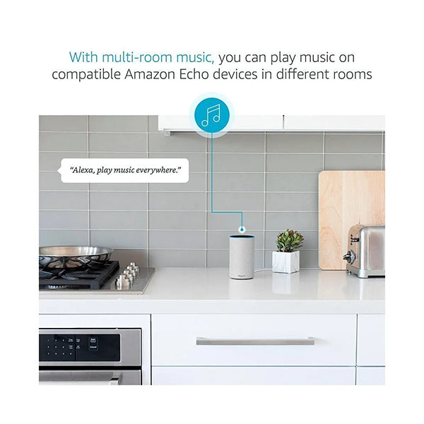 Amazon Echo, 2nd Generation, Smart Speaker with Alexa and Dolby Processing