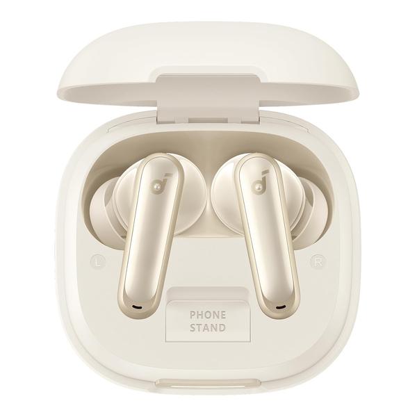 Soundcore P40i by Anker, Noise Cancelling Wireless Earbuds, Adaptive Noise Cancelling to Environments, Heavy Bass, 60H Playtime, 2-in-1 Case and Phone Stand, IPX5, Wireless Charging, Bluetooth 5.3