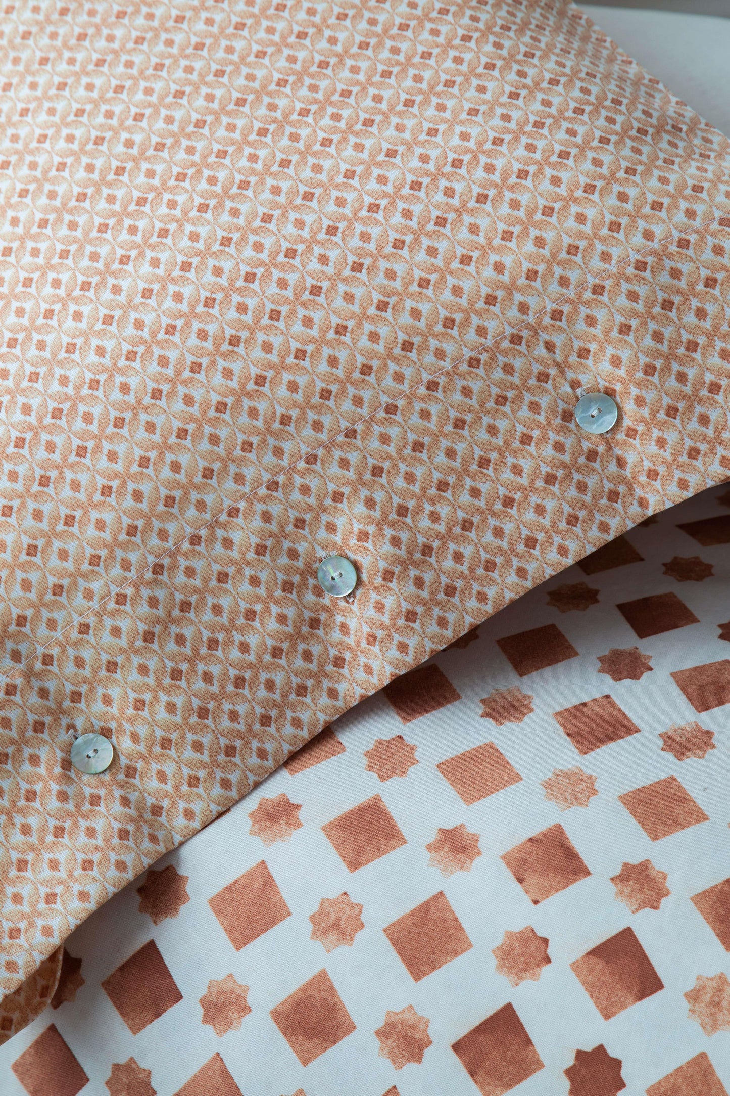 DOUBLE TENCEL DUVET COVER SET TERRA TERRACOTA