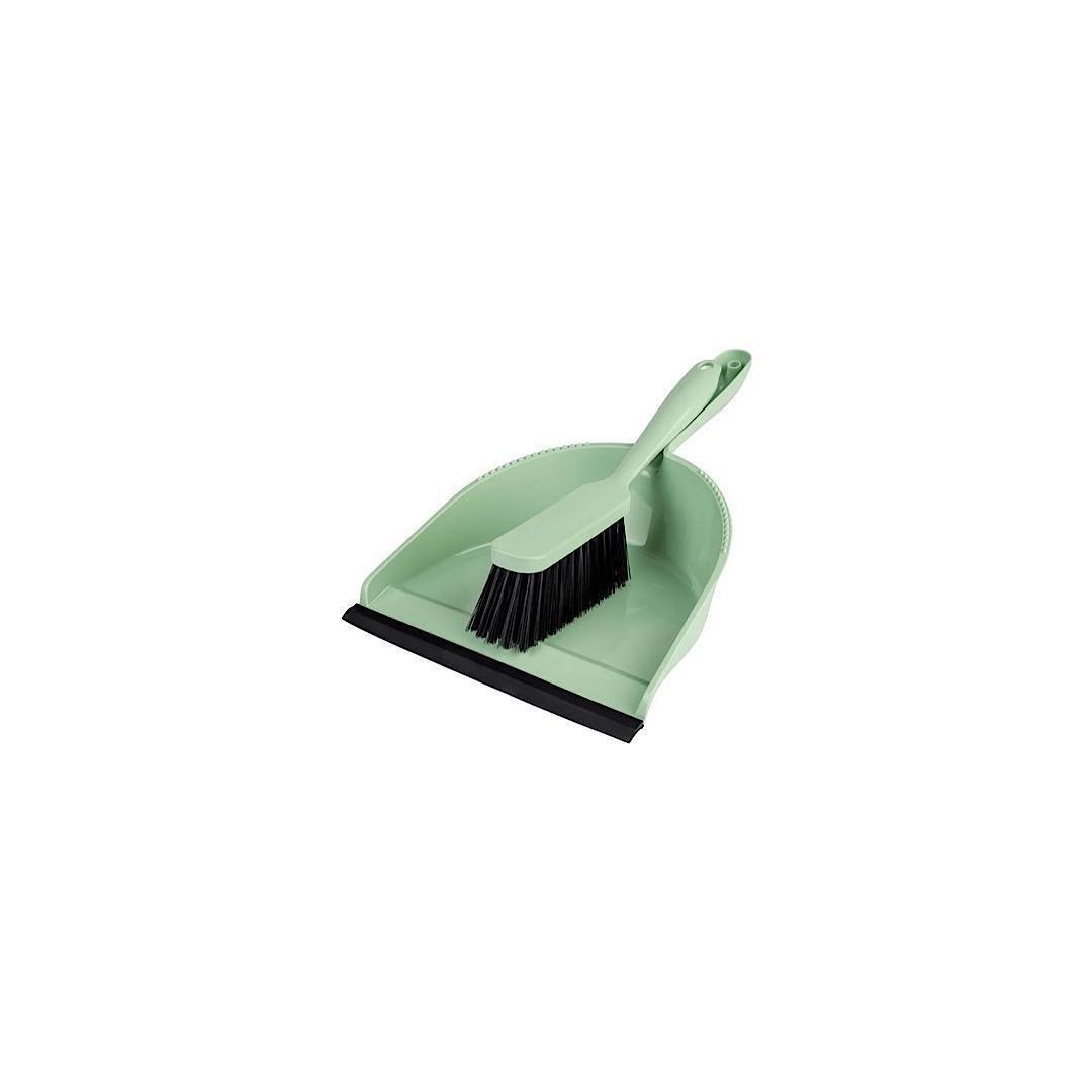 AQUAPUR »GRS« SWEEPING SET, SHOVEL WITH RUBBER LIP