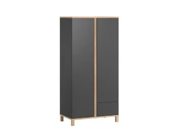 VOX Wardrobe 2-door Altitude graphite/oak (L90 x W53 x H184) Weight 82.5
graphite
oak