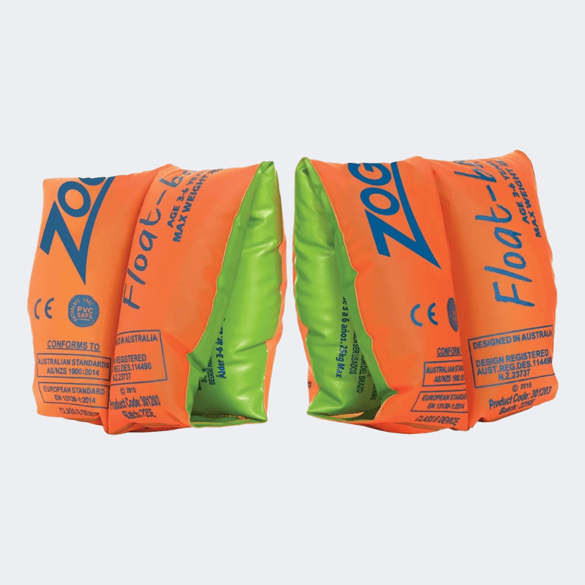 Zoggs Float Bands Kids Swim Floater Orange - Medaid International