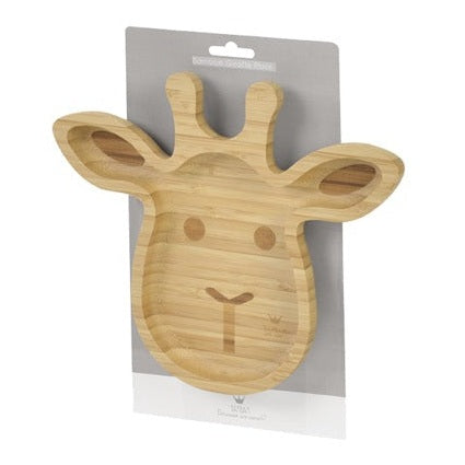 Bambam Bamboo Plate Giraffe Suction Eco-Friendly Kids Dish