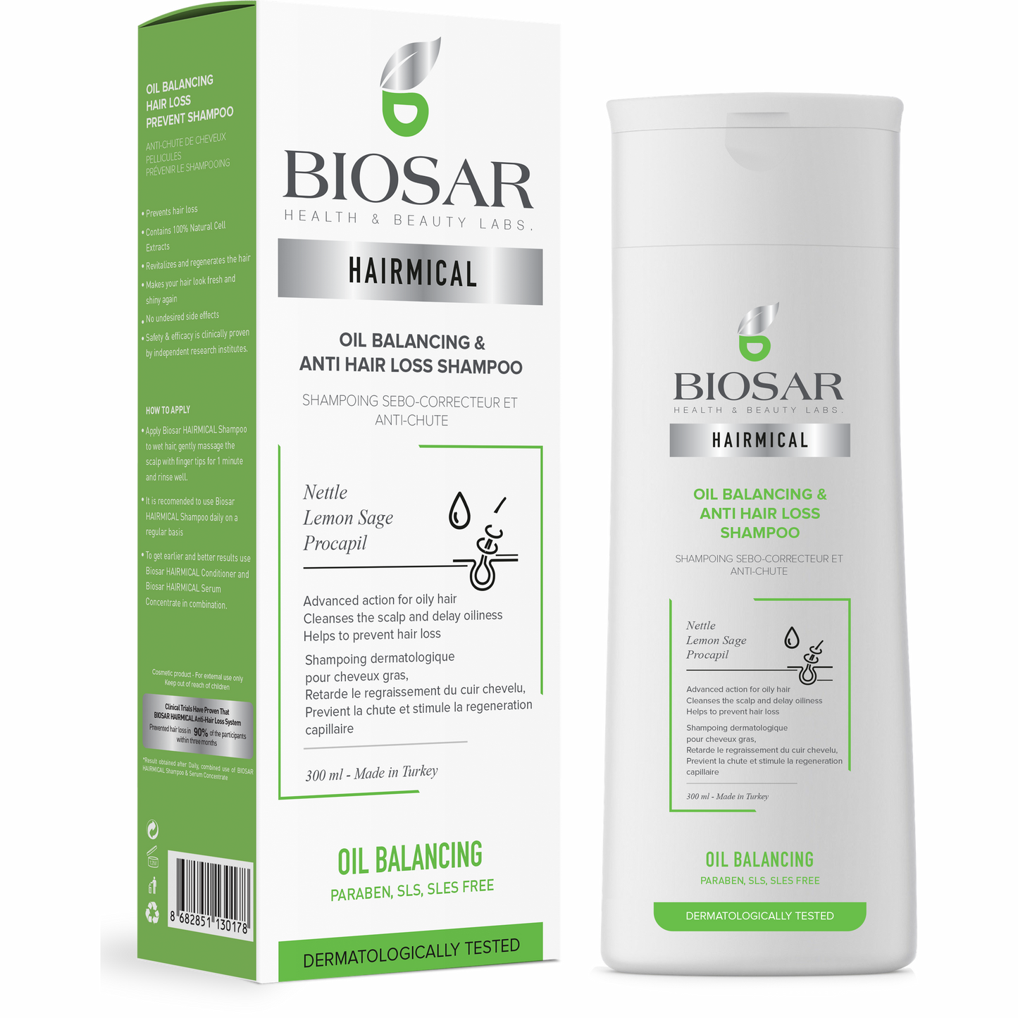 Oil Balancing Hair Loss Prevent Shampoo