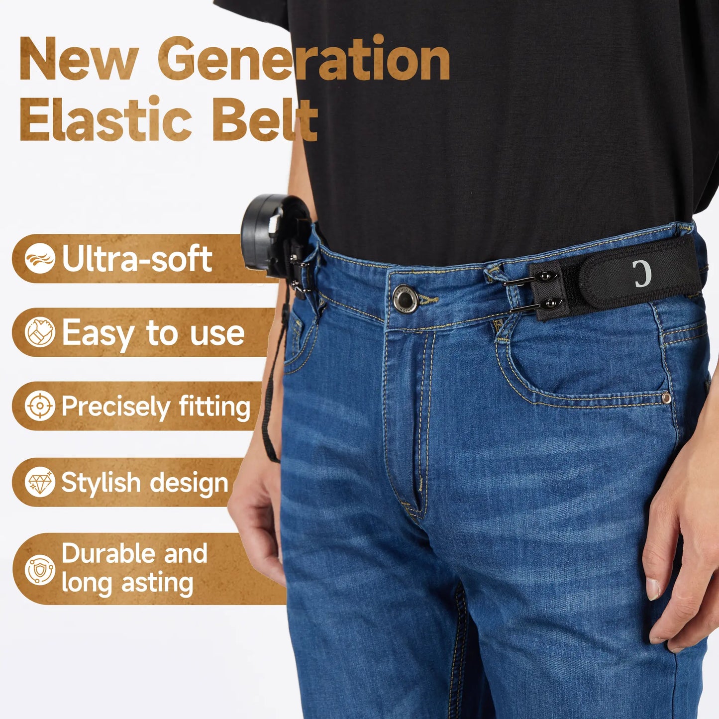 Buckle free Belt (2pcs)