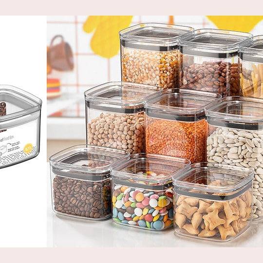 Airtight Squared chef Food Jar 0.7 lt