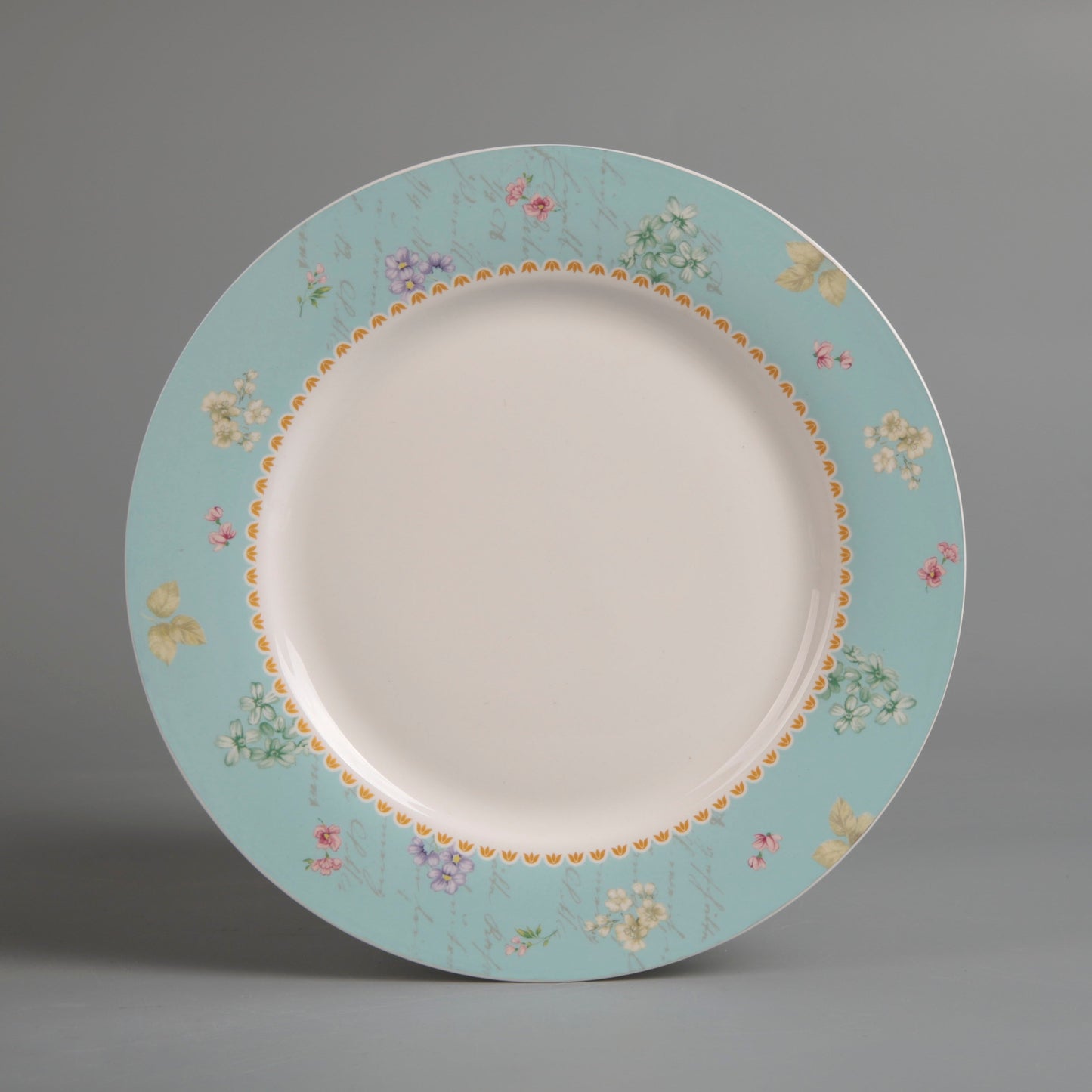 Symphony sky blue décor dinner plate Ø:27cm