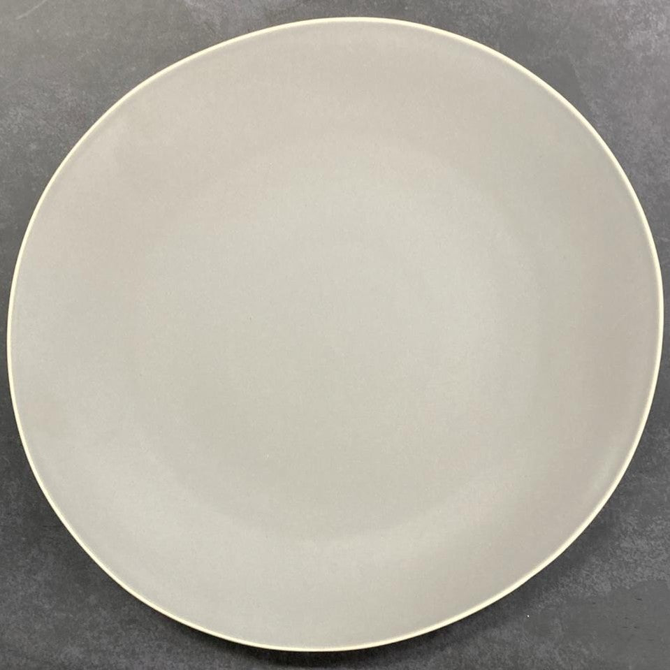 Dosthoff Matt Gray with White Rim Dinner Plate 27 cm