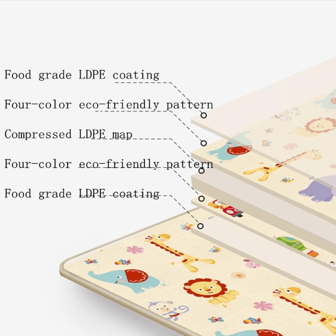 Baby Play Mat for Easy Tummy Time 180 CM × 100 CM × 1 CM