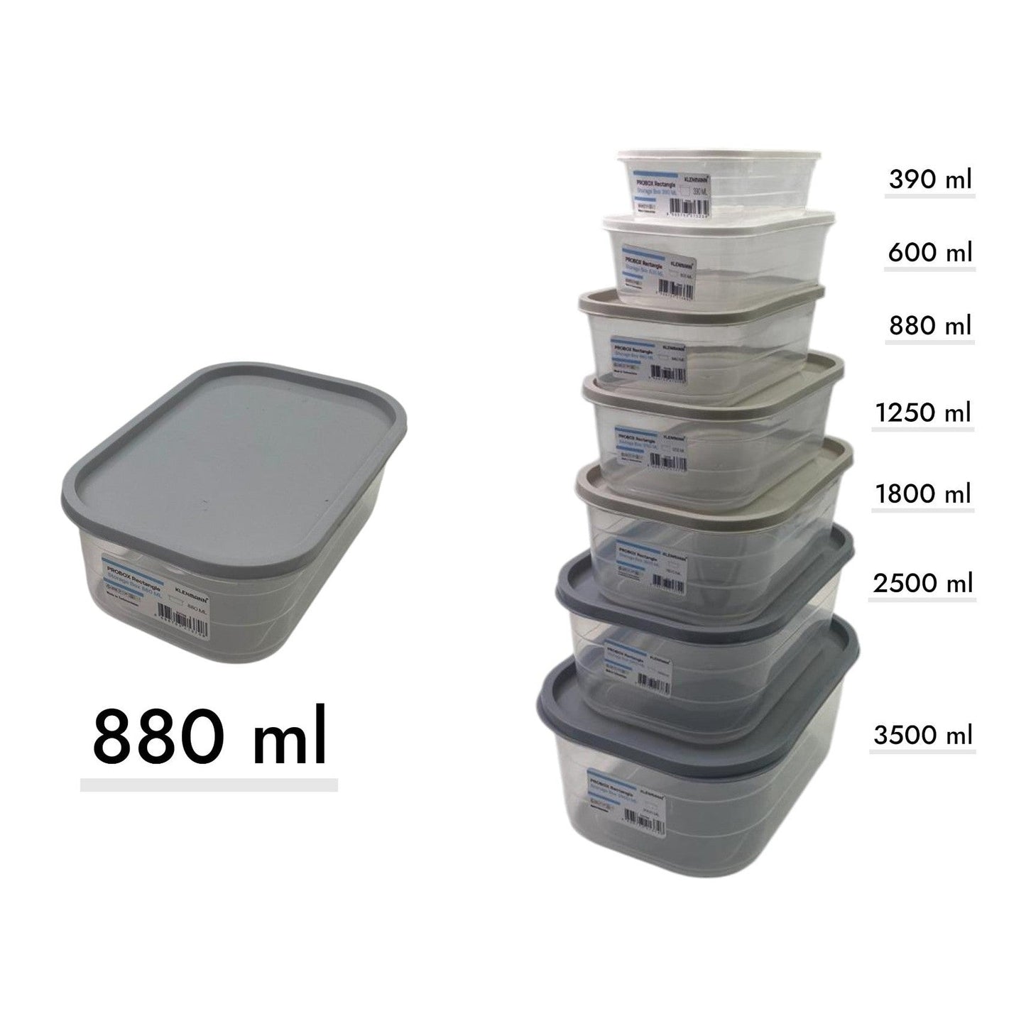 Probox Rectangular Food Storage Box 880 ml