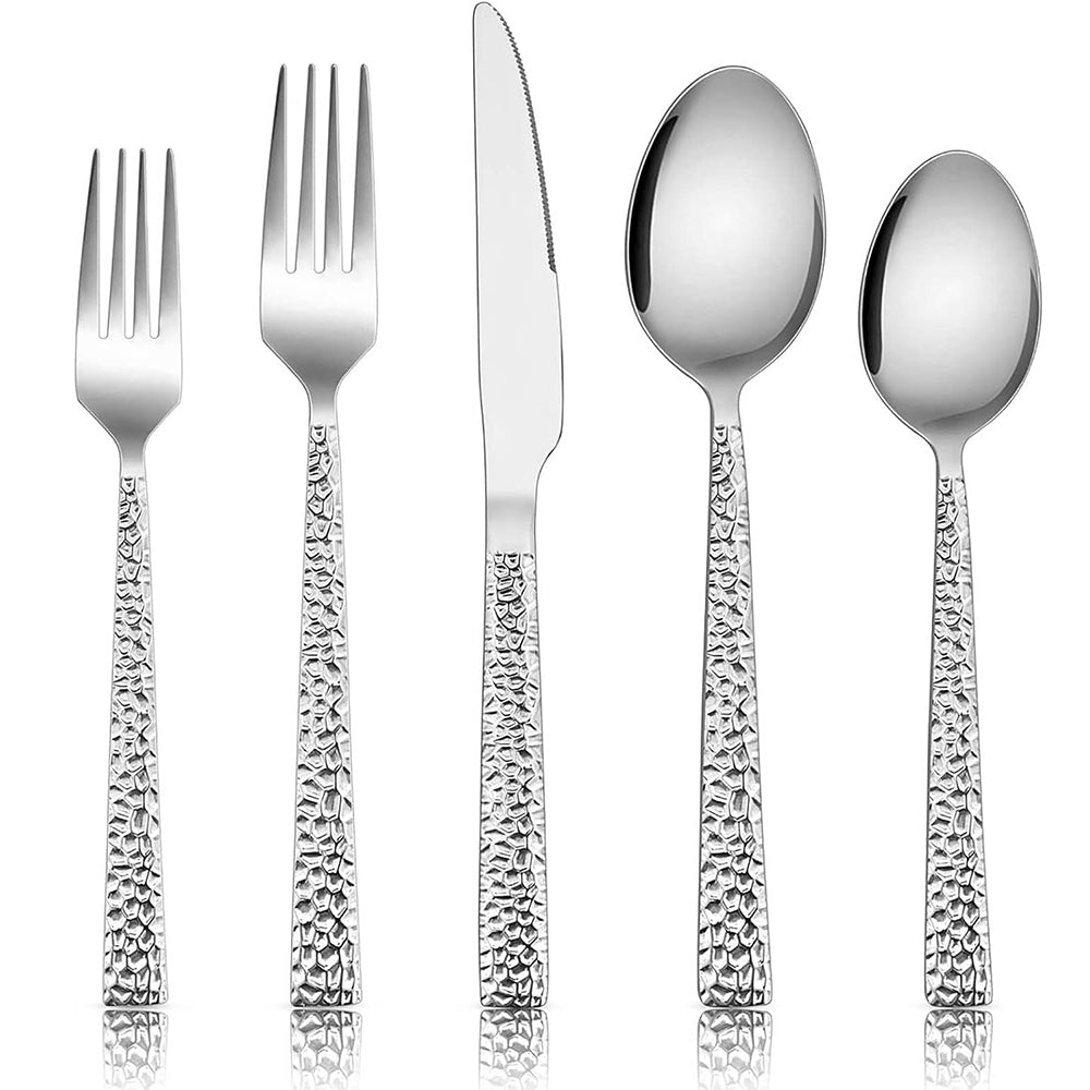 Danny Home 6-Pieces Stainless Steel Long Handle Spoons Silverware Flatware