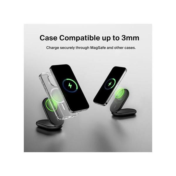 Belkin, WIB007VFBK BoostCharge Magnetic Foldable Wireless Charger with Qi2 15W