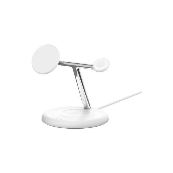 Belkin, WIZ023VFBK/WH BoostCharge Pro 3-in-1 Magnetic Wireless Charging Stand with Qi2 15W