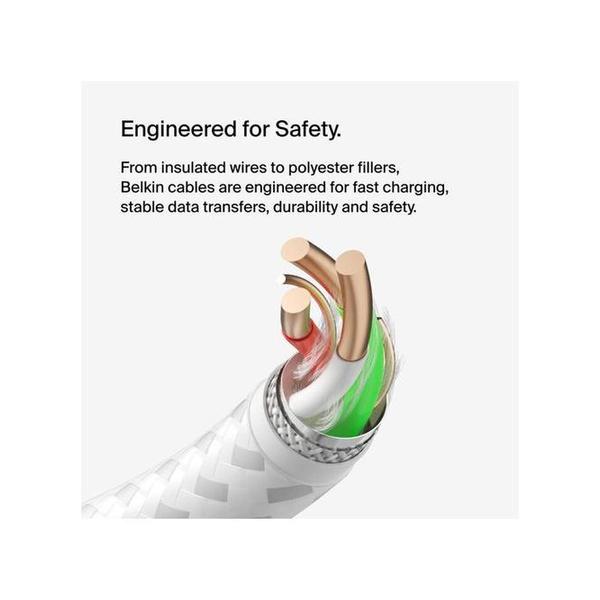 Belkin, CAB002BT1MBK BoostCharge Braided USB-C to USB-A Cable 1m