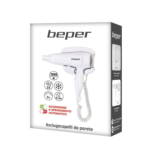 Beper, Wall Mounted Hair Dryer - 40.490