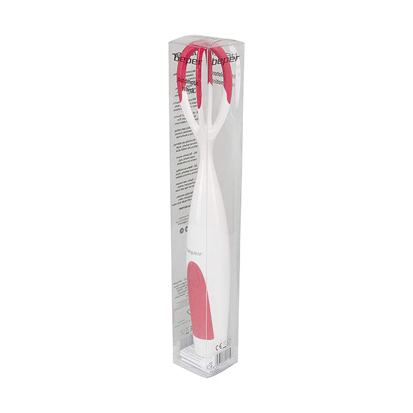 Beper, Automatic Cordless Whisk Battery Operated Detachable Whip And Rubber Speed Button Red, P102SBA006