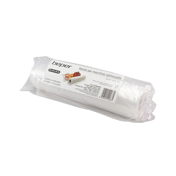 Beper, Vacuum Sealer Bag Roll, 22cm x 6 meters, RCO9003022