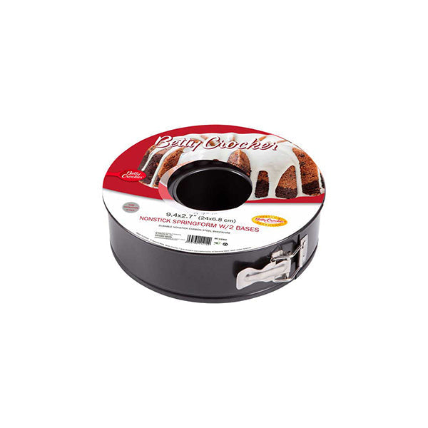 Betty Crocker, BC1040 Springform Pan with 2 Bases and Lock 24cm