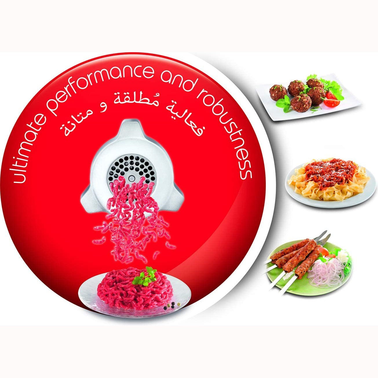 Moulinex Meat Grinder with 3 Grinding Levels Processes all Types of Meats