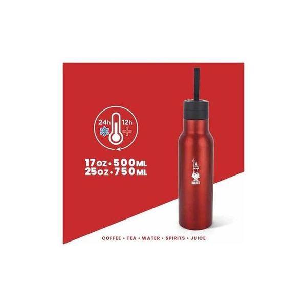 Bialetti DCXIN00003/2 Red vacuum Flask, BIADCXIN00003