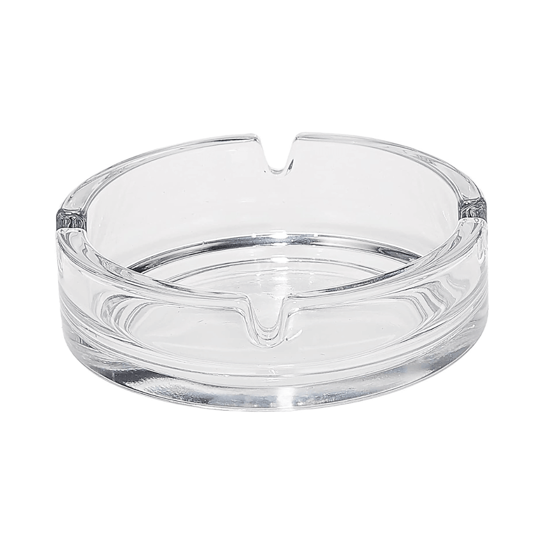 Bistro Oval Clear Ashtray 11 cm 2 Pieces