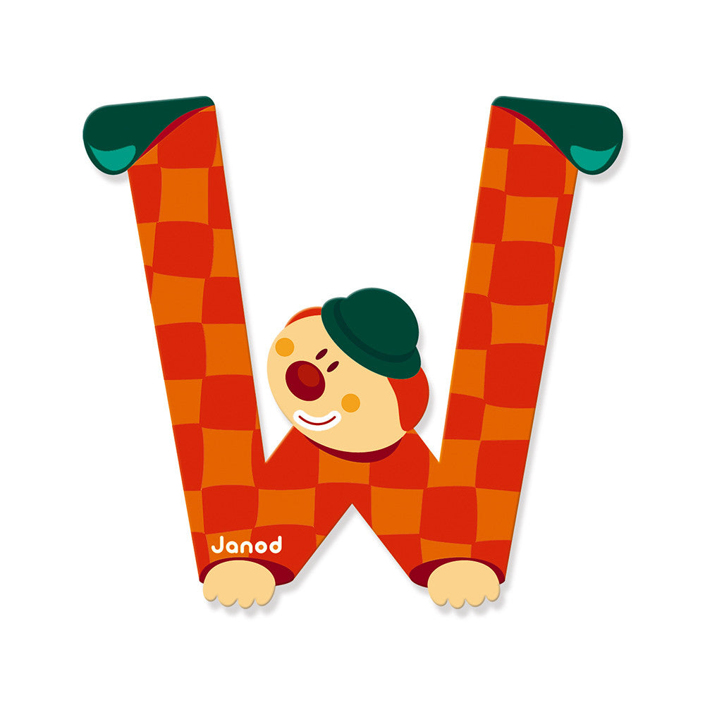 Janod Clown Letter W