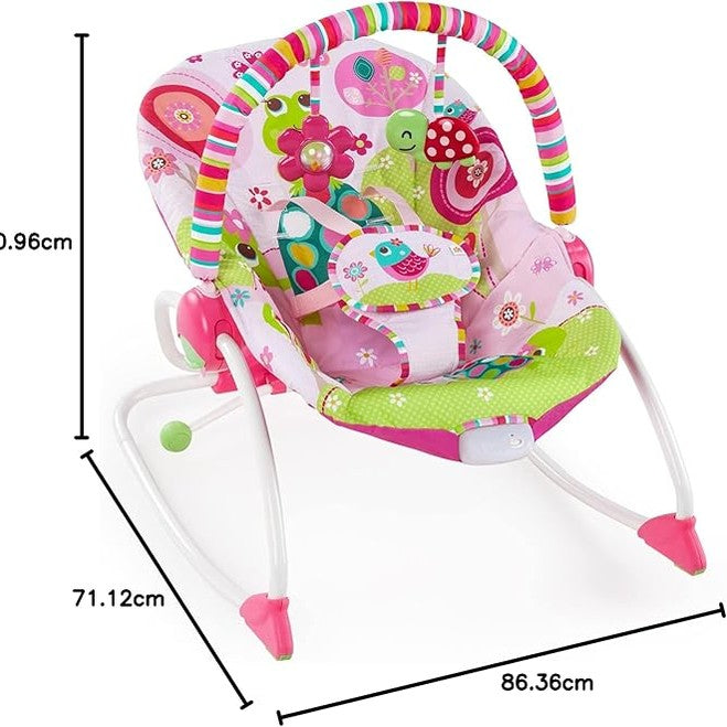 Bright Starts Raspberry Garden Rocker - Pink