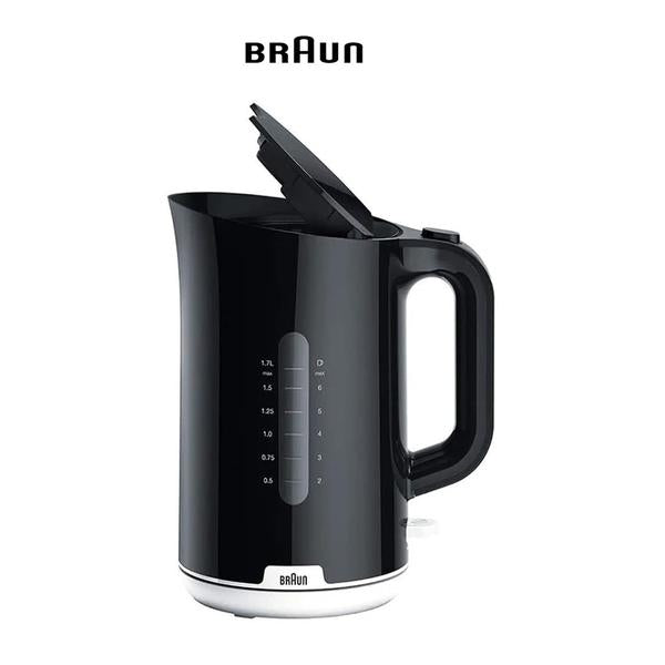 Braun Breakfast1 Collection Kettle 360 Degree Rotating Base Removable Limescale Filter 1.7L Capacity Bpa Free Wk1100Bk 2200W