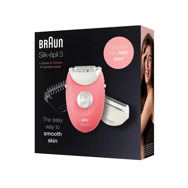 Braun Silk-Epil 3-3440 Epilator With 3 Extras