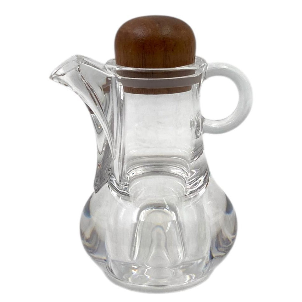 High Quality Acrylic Oil Bottle w Wood Cover 8 x 12 cm