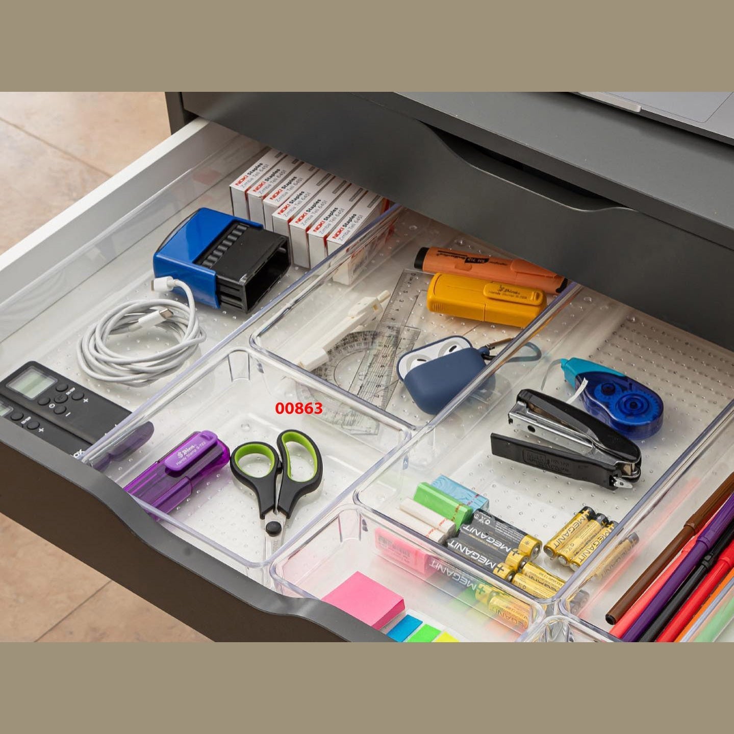 Ultra Clear Punto Modular Drawer Organizer 15x15x5.5 c