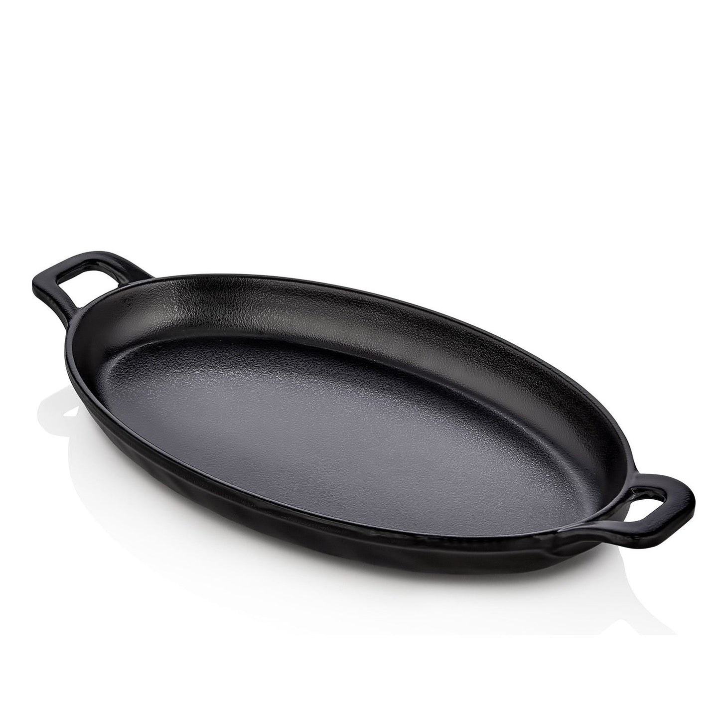 Melamine Matt Oval Plate with handles 28.5 cm