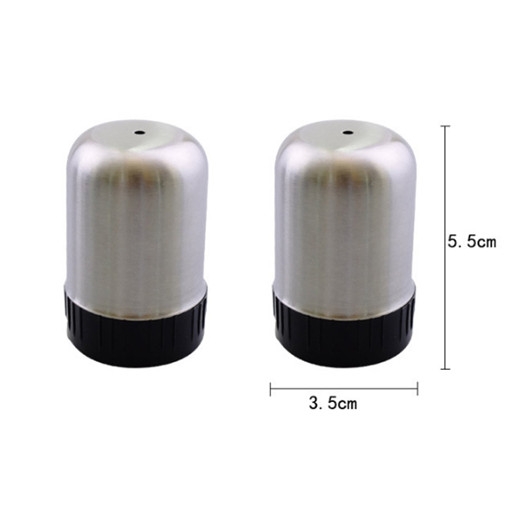 Mini salt shakers made of stainless steel