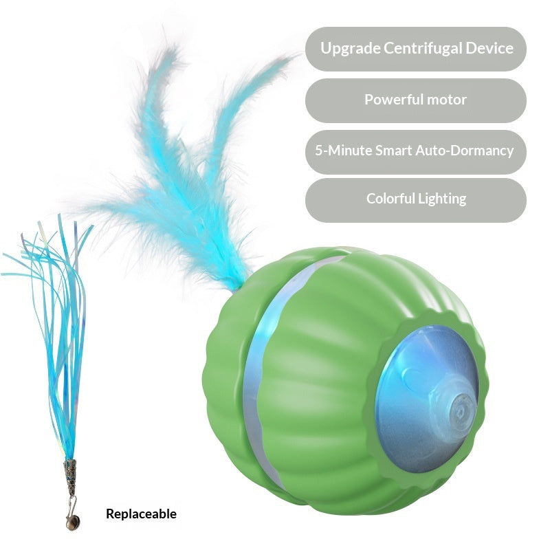 Interactive Dog/Cat Toy Ball USB Rechargeable Automatic Moving Rolling DP168 Mix Color