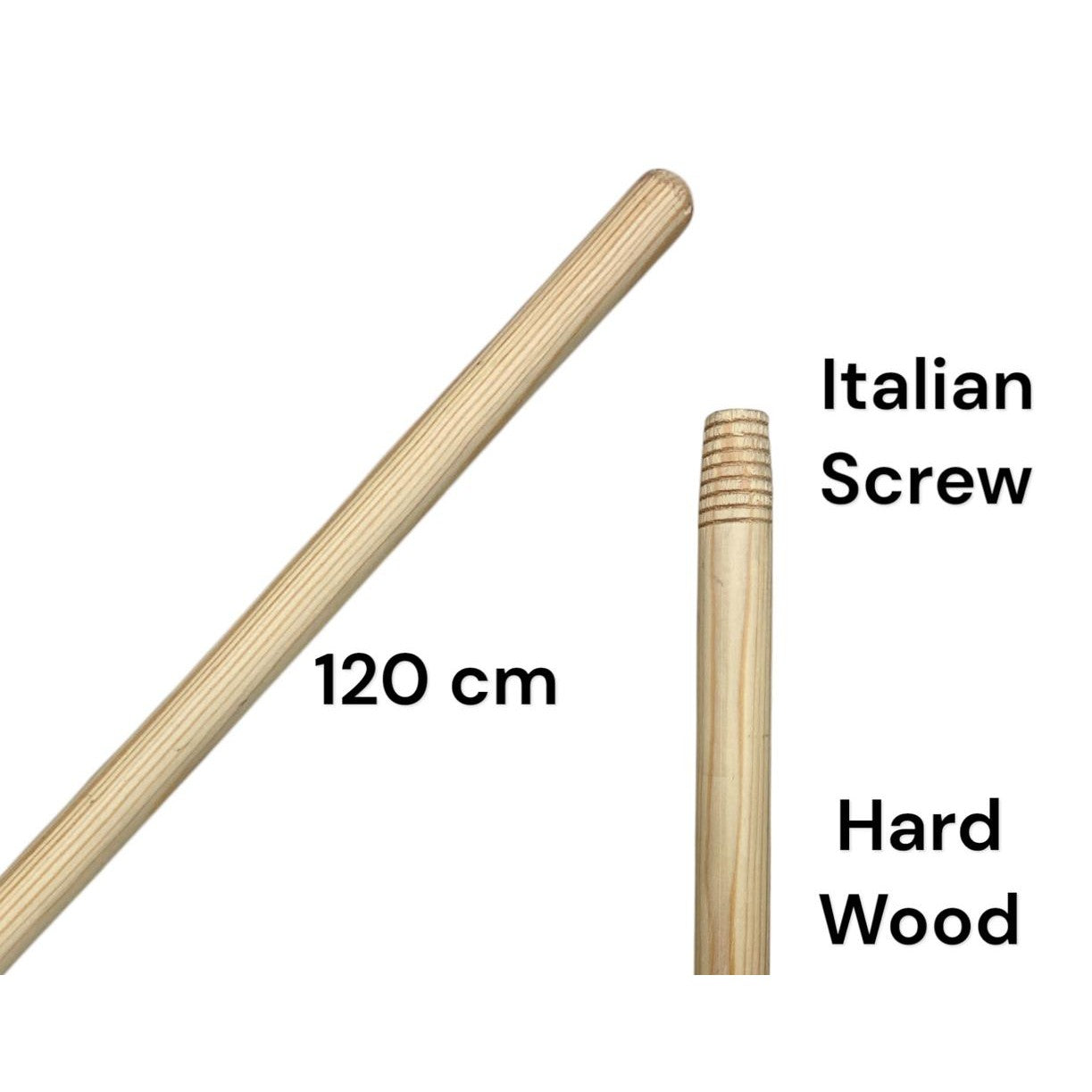 Hard Wood Broom Stick 120 cm