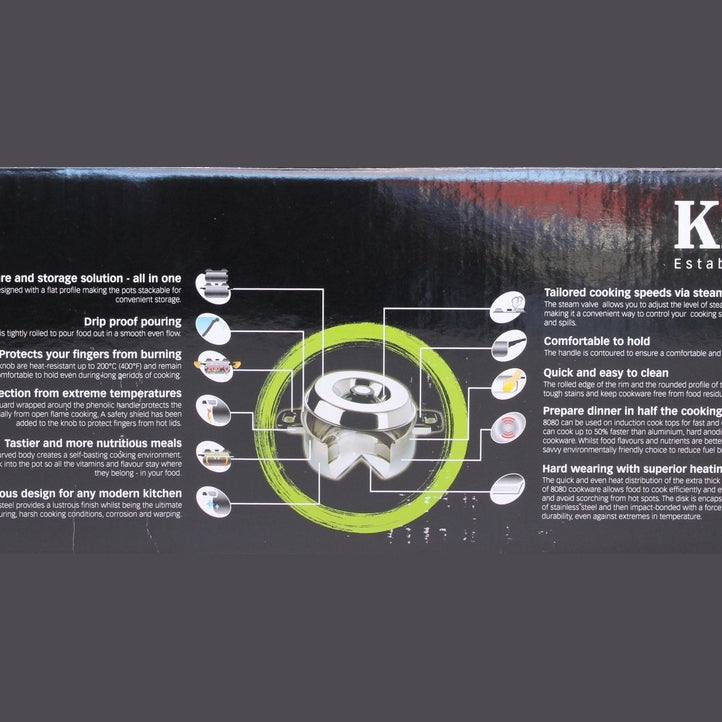 kinox stainless steel casserole (4pcs set)