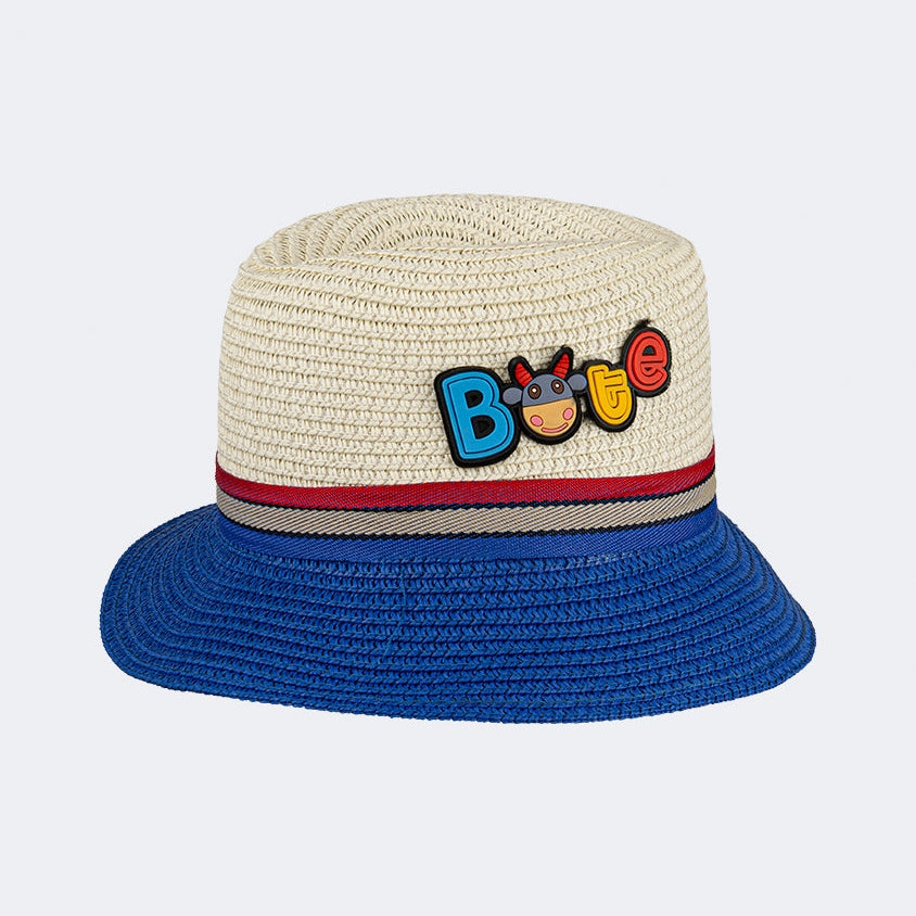 Oil And Gaz Stylish Kids-Boys Beach Buntal Hat Beige - Medaid International