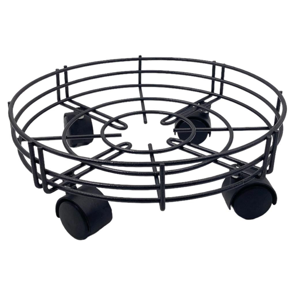 Large Metal Gas Cylinder Trolley with Wheels 34 cm
