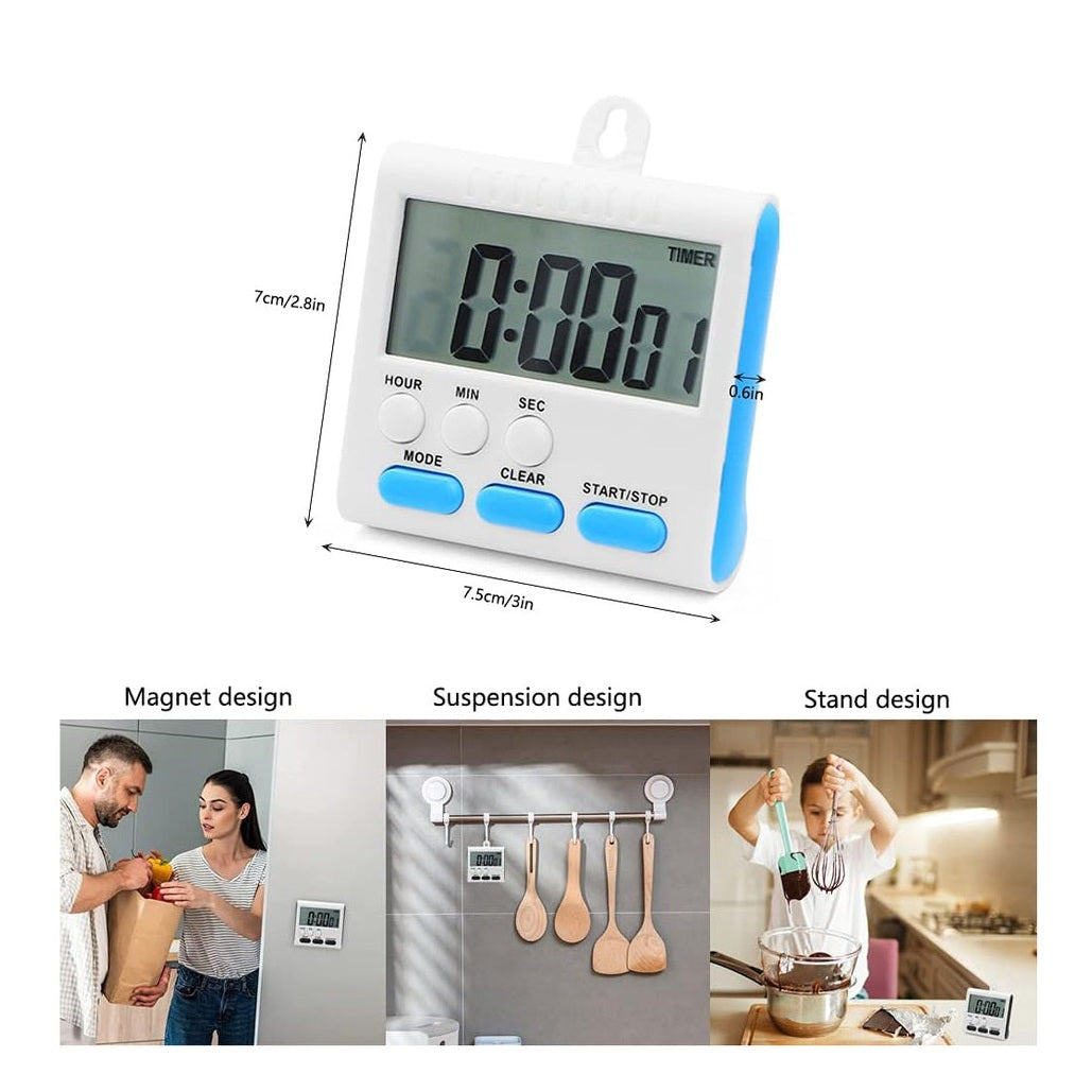 Large Screen Digital Timer with Magnetic Back