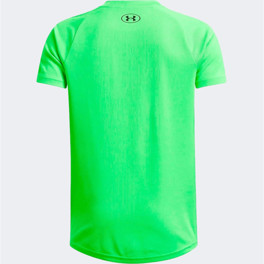 Under Armour Tech Textured Boys Training T-Shirt Cyber Green/Black - Medaid International