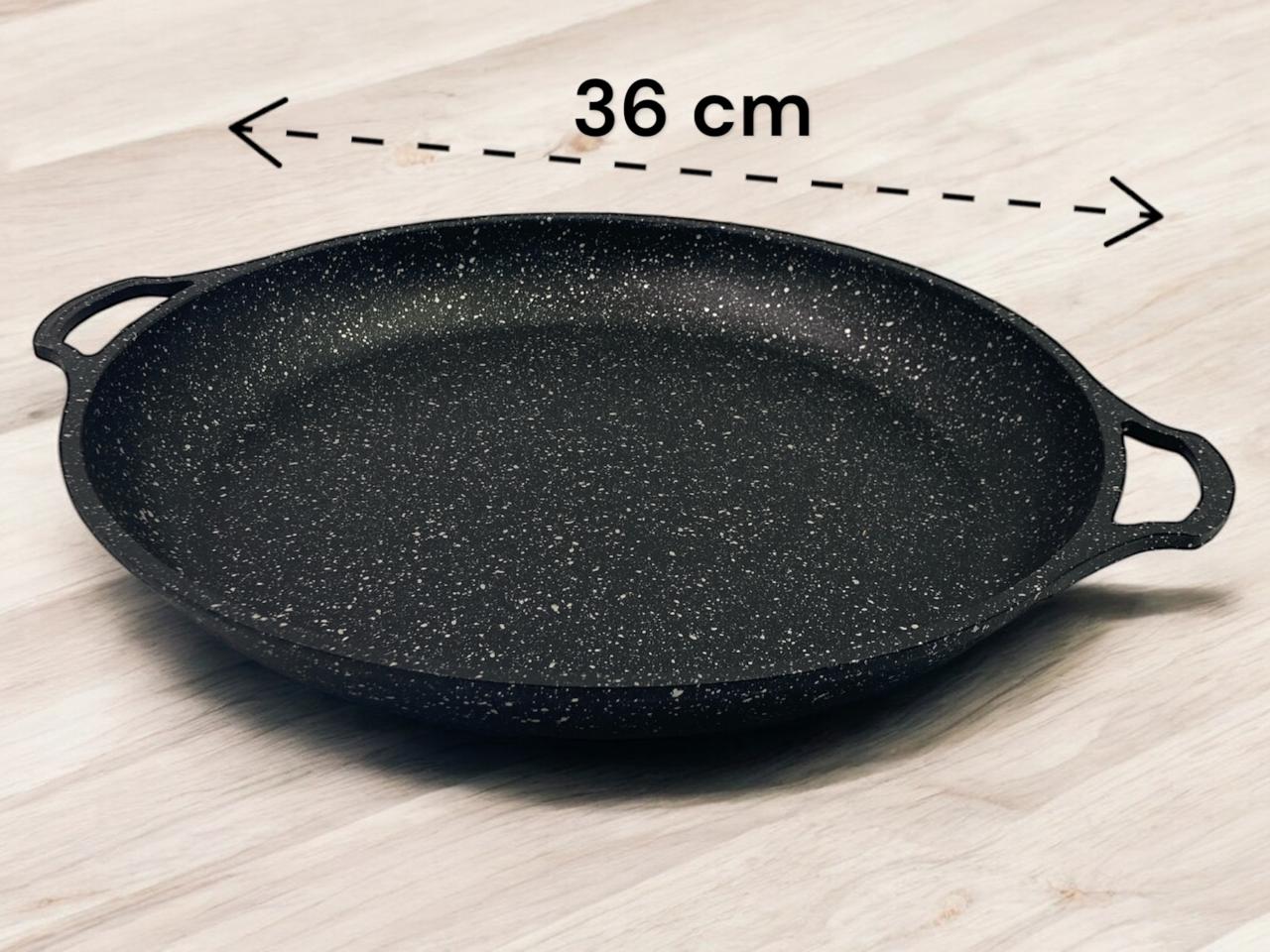 Dosthoff Cast Aluminum Granite Coated Paella Pan 36 cm