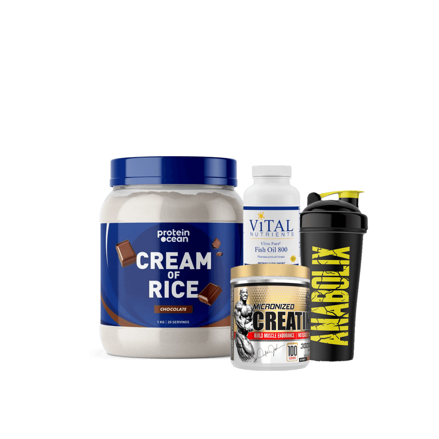 Carbs + Creatine + Fishoil